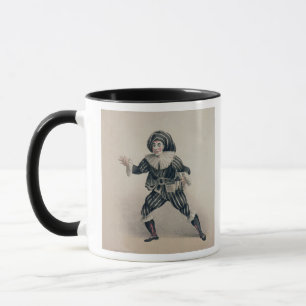 Grimaldi als Scaramouche, vom Commedia dell'Ar Tasse