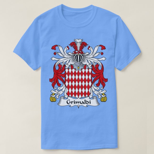 Grimaldi-Familienwappen T-Shirt (Design vorne)