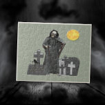 Grimischer Sensenmann Graveyard Puzzle<br><div class="desc">Dieses Puzzle ist von einem düsteren Sensenmann Friedhof Original-Design von deluxephotos.</div>