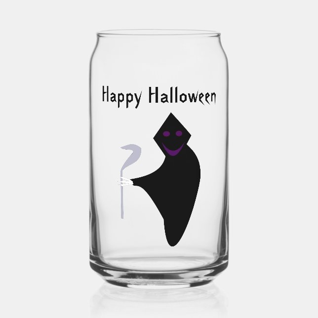 Grimischer Sensenmann Halloween Custom Dosenglas (Vorderseite)