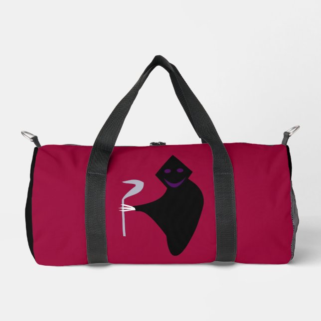 Grimischer Sensenmann Halloween Gemustert Duffle Bag (Vorderseite)