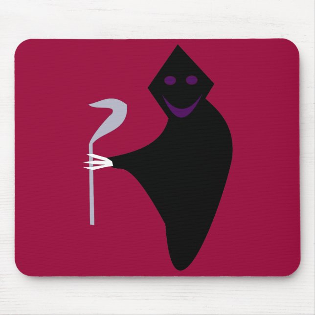 Grimischer Sensenmann Halloween Mousepad (Vorne)