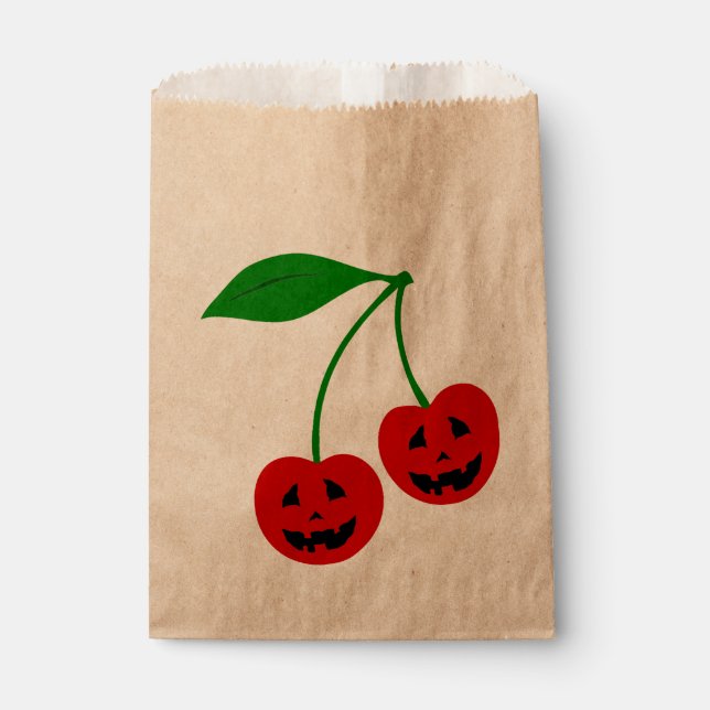 grimmig-halloween kirsche psychobil-felsig geschenktütchen (Vorderseite)