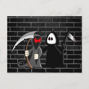 Grimmige Sensenmann-Death-Postkarte Postkarte