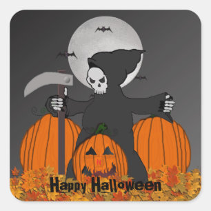 Grimmige Sensenmann Halloween Stickers