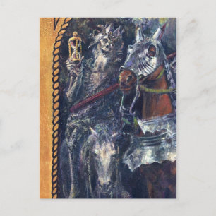 Grimmige Sensenmann-Todespostkarte Postkarte