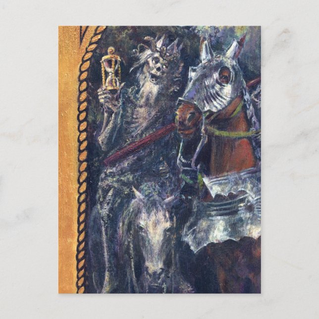 Grimmige Sensenmann-Todespostkarte Postkarte (Vorderseite)