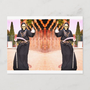 Grimmige Sensenmänner Postkarte