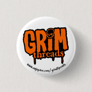 Grimmiger Faden Logo-Knopf Button