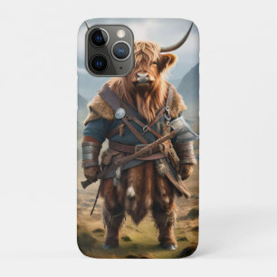 Grimmiger Hochlandkrieger: Der mutige Kuh-Viking Case-Mate iPhone Hülle