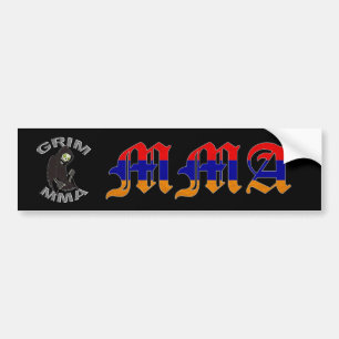 Grimmiger MIXED MARTIAL ARTS Autoaufkleber