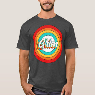 Grimmiger Namens-Shirt Vintage Grimmiger Kreis T-Shirt