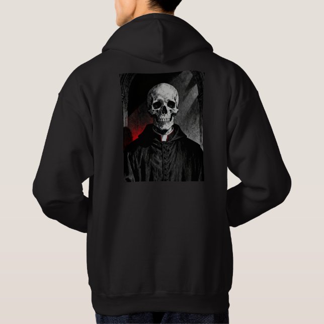 grimmiger Priester Hoodie (Rückseite)