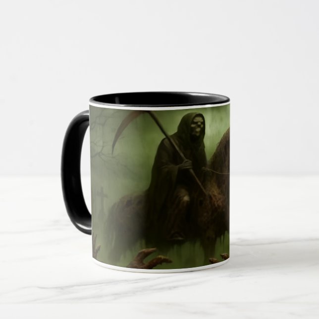 Grimmiger Reiter Kaffeetasse (Vorderseite Links)