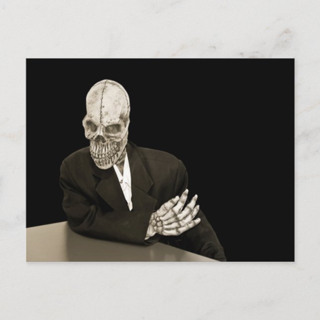 Grimmiger Sensenmann 3 Postkarte (Vorderseite)