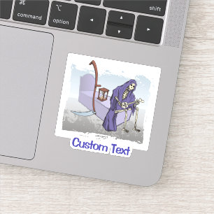 Grimmiger Sensenmann Aufkleber