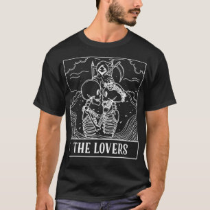 Grimmiger Sensenmann Die Liebhaber Tarot-Karte Män T-Shirt