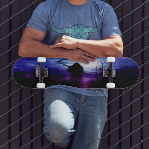 Grimmiger Sensenmann Fantasy Night Skateboard