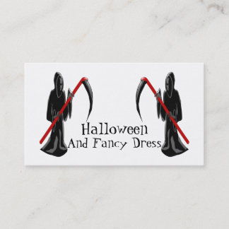 Grimmiger Sensenmann Halloween Extravagantes Kleid Visitenkarte