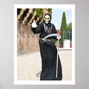 Grimmiger Sensenmann Poster