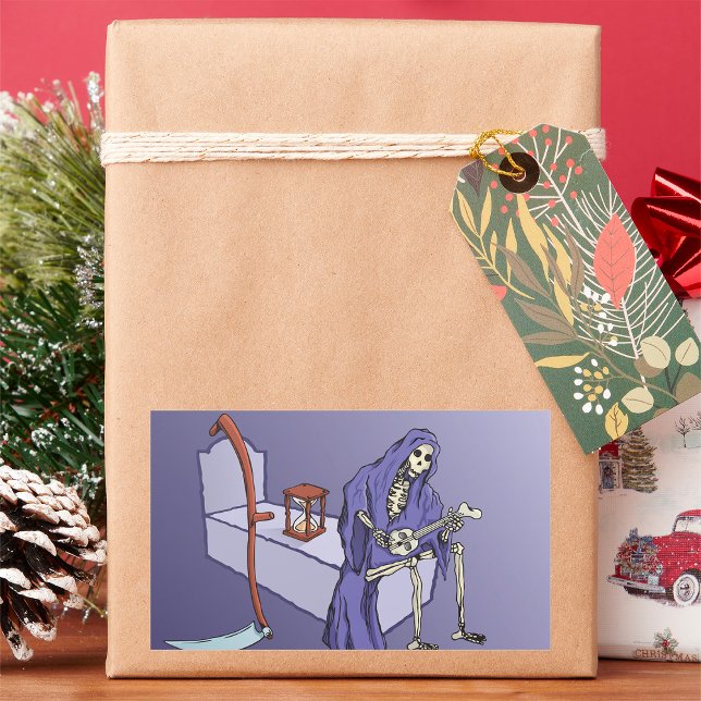 Grimmiger Sensenmann Rechteckiger Aufkleber (Von Creator hochgeladen)