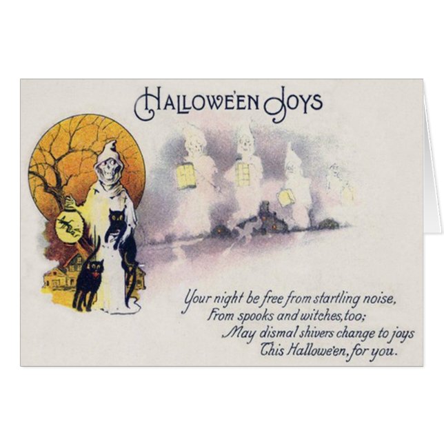 Grimmiger Sensenmann Schwarze Katze Laterne Vollmo (Vorderseite (Horizontal))