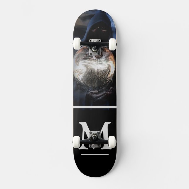 Grimmiger Sensenmann Skateboard (Vorderseite)