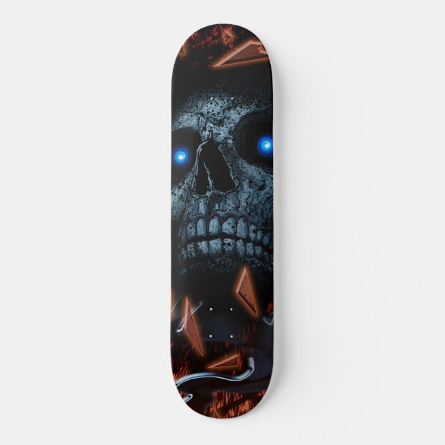 Grimmiger Sensenmann Skateboard (Vorderseite)