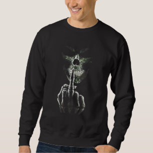 Grimmiger Sensenmann Skull Horror Halloween Kostüm Sweatshirt