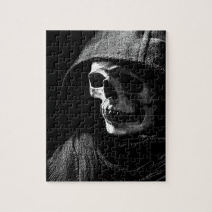 Grimmiger Sensenmann Skull Puzzle