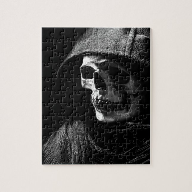 Grimmiger Sensenmann Skull Puzzle (Vertikal)