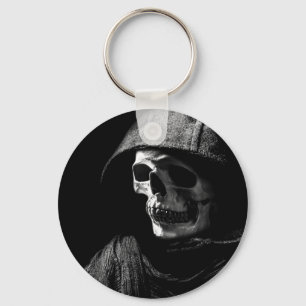 Grimmiger Sensenmann Skull Schlüsselanhänger