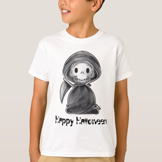 Grimmiger Sensenmann T - Shirt (Vorderseite)