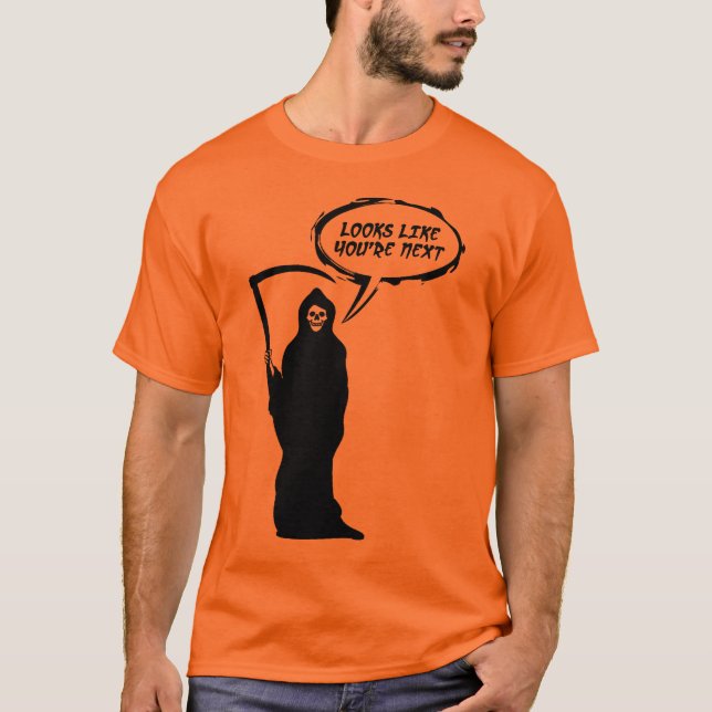 Grimmiger Sensenmann T - Shirt (Vorderseite)