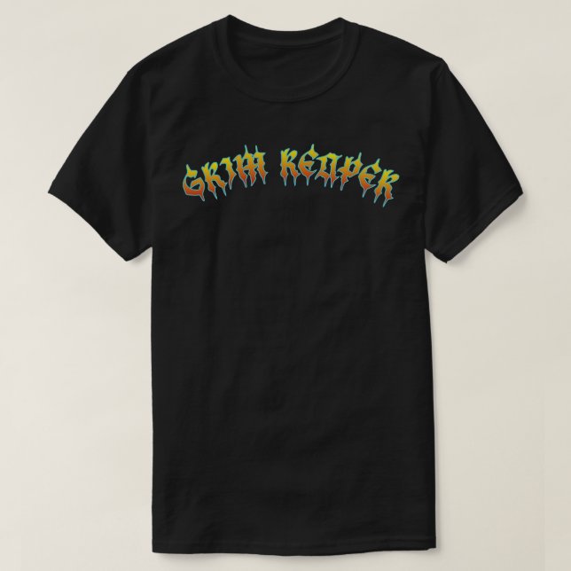 Grimmiger Sensenmann T-Shirt (Design vorne)