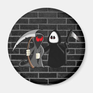 Grimmiger Sensenmann-Todesmagnet Magnet