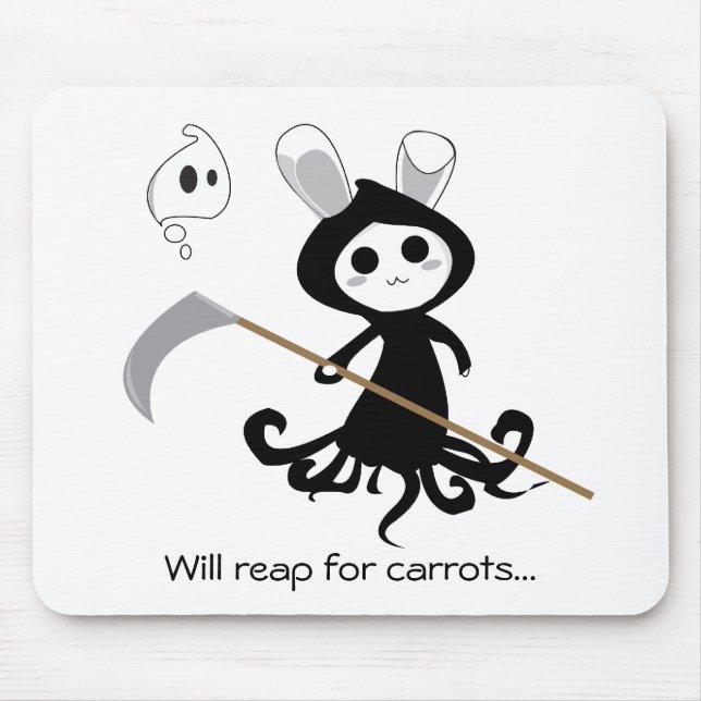 Grimmiges Häschen Mousepad (Vorne)