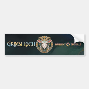 Grimmloch-Ziegen-Emblem Fantasy-RPG Autoaufkleber