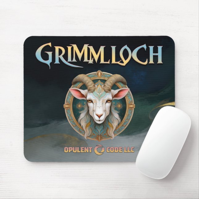 Grimmloch-Ziegen-Emblem Fantasy-RPG Mousepad (Mit Mouse)