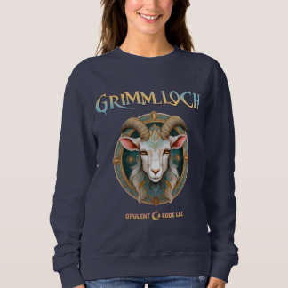 Grimmloch-Ziegen-Emblem Fantasy-RPG Sweatshirt