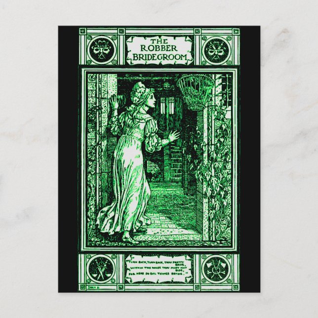 Grimms Robber Bridegroom Postkarte (Vorderseite)