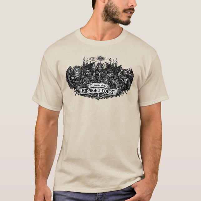 Grimoire des Mitternachtsgerichts T-Shirt (Vorderseite)