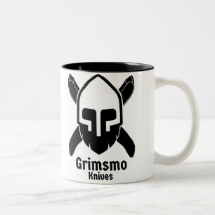 Grimsmo Messer-Kaffeetasse! Zweifarbige Tasse