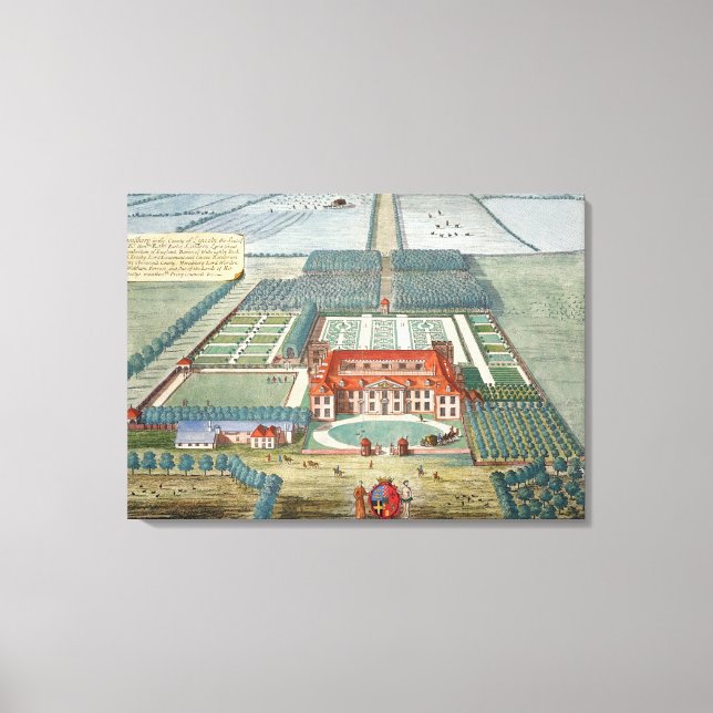 Grimsthorp im Landkreis von Lincoln, graviert durc Leinwanddruck (Vorderseite)