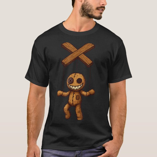 Grimstring – Soky Playful Puppet Marionette Cartoo T-Shirt (Vorderseite)