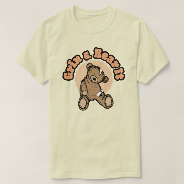 Grin & Bear It T-Shirt (Design vorne)