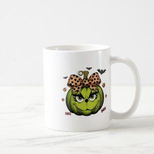Grinc Pumpkin Coquette Pumpkin Halloween Spooky Se Kaffeetasse