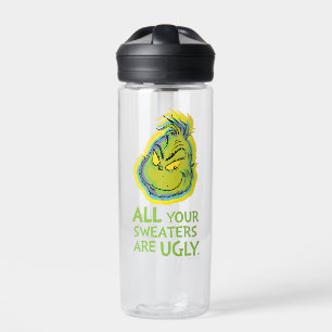 Grinch   Alle deine Pullover sind hässlich Zitat Trinkflasche