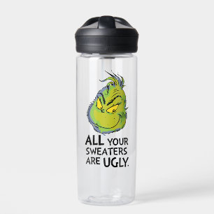 Grinch   Alle deine Pullover sind hässlich Zitat Trinkflasche