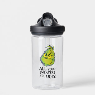 Grinch   Alle deine Pullover sind hässlich Zitat Trinkflasche